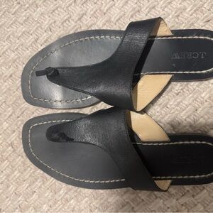 J. Crew Black Sandals Minimalist Design